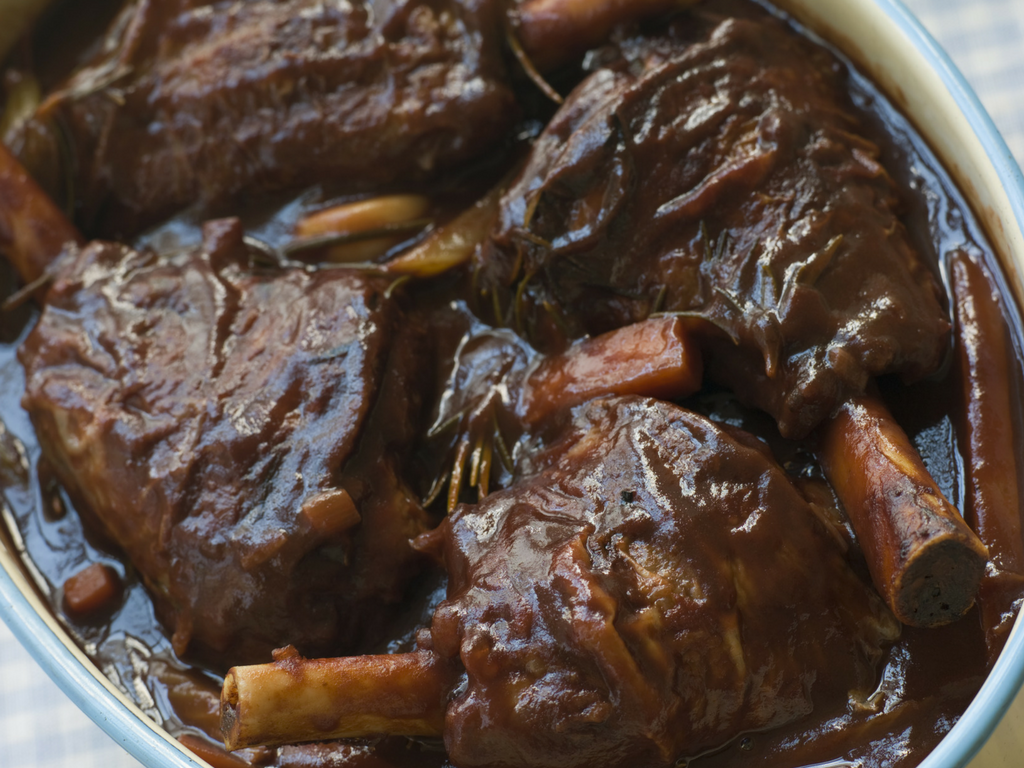 Community Recipe Box Feature: Osso Buco D'Angello Brasato Al Vino Rosso (Lamb Shanks in Red Wine)