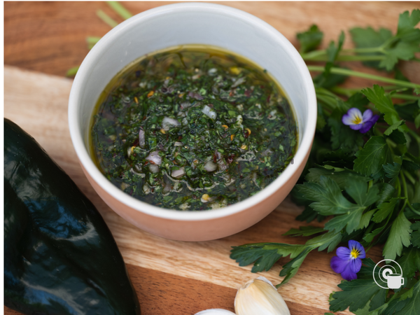 Pacific Northwest Chimichurri (Foraged Greens Edition)