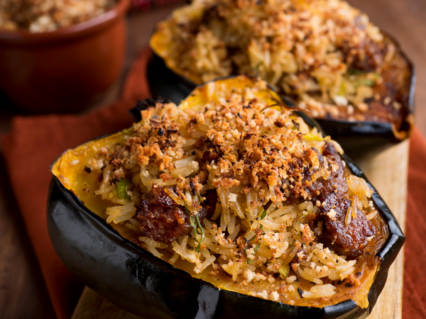Vancouver Island Harvest Stuffed Squash