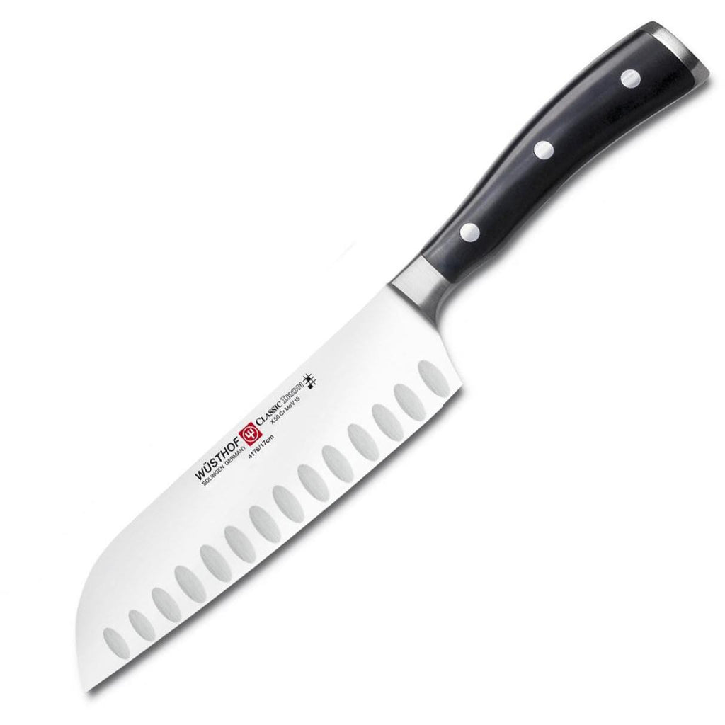 Classic Ikon 5” Santoku, Hollow Edge