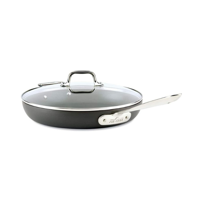 12" HA1 Hard Anodized Fry Pan with Lid