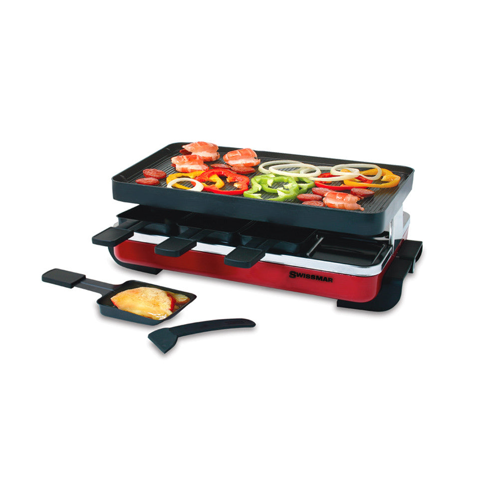 8 Person Classic Raclette Party Grill - Cast Aluminum