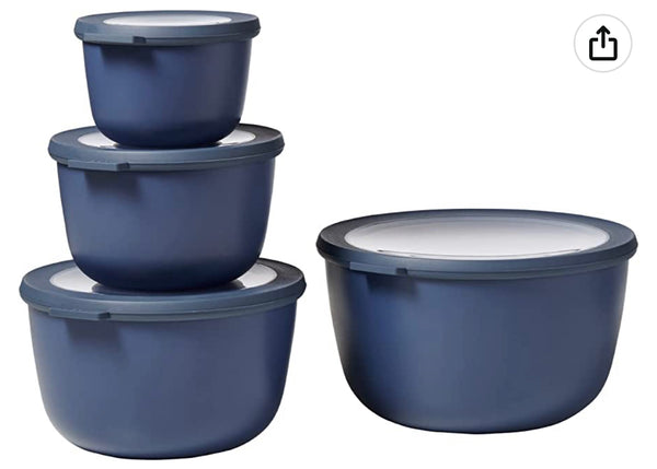 Mepal Round Storage Containers Denim