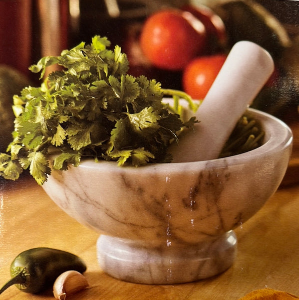 Large Mortar and Pestle Marble