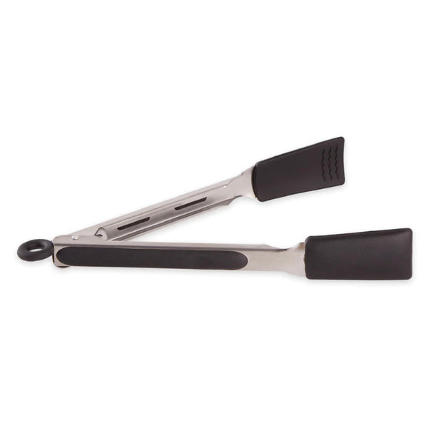 Square Silicone Tongs Black