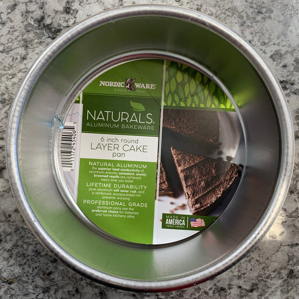 Naturals Aluminum 6" Round Cake Pan