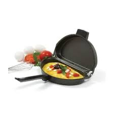 Omelet pan folding