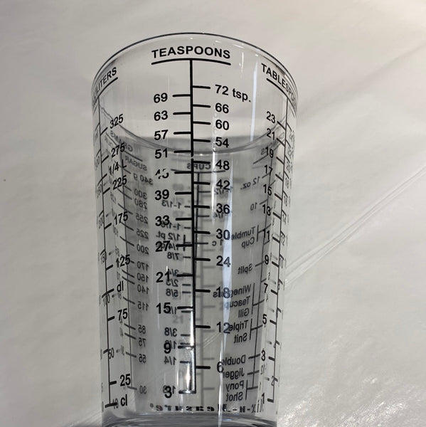 Mix and measure glass