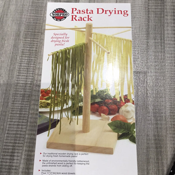 Wooden pasta drying rack