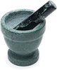Green marble mortar and pestle 4 inch