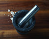 Black marble 4 inch mortar and pestle