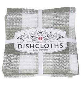 Check Dish Cloth Set of 3