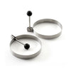 Stainless steel pancake egg rings set of two
