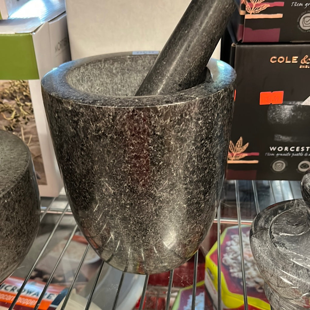 Tall Granite Mortar and Pestle