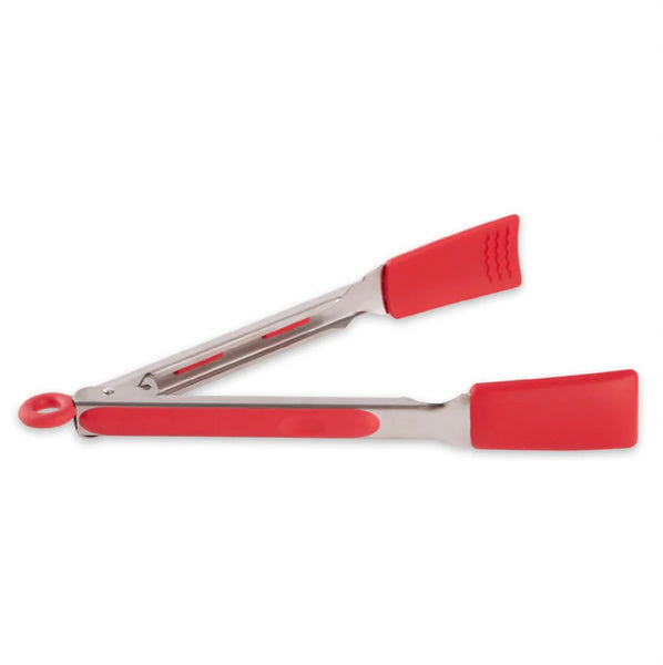Sqr Silicon Red 9” Tongs