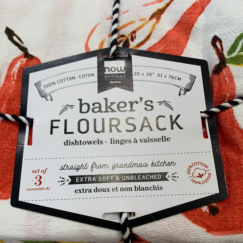 Bakers Floursack Dish Towel Set of 3