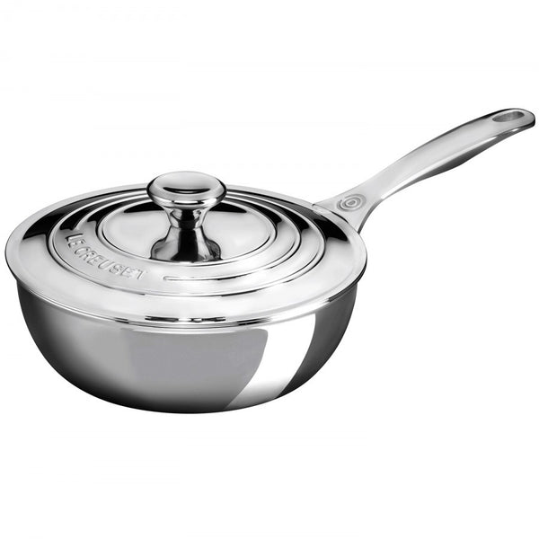 Le Creuset Stainless Steel Saucier/Chef's Pan