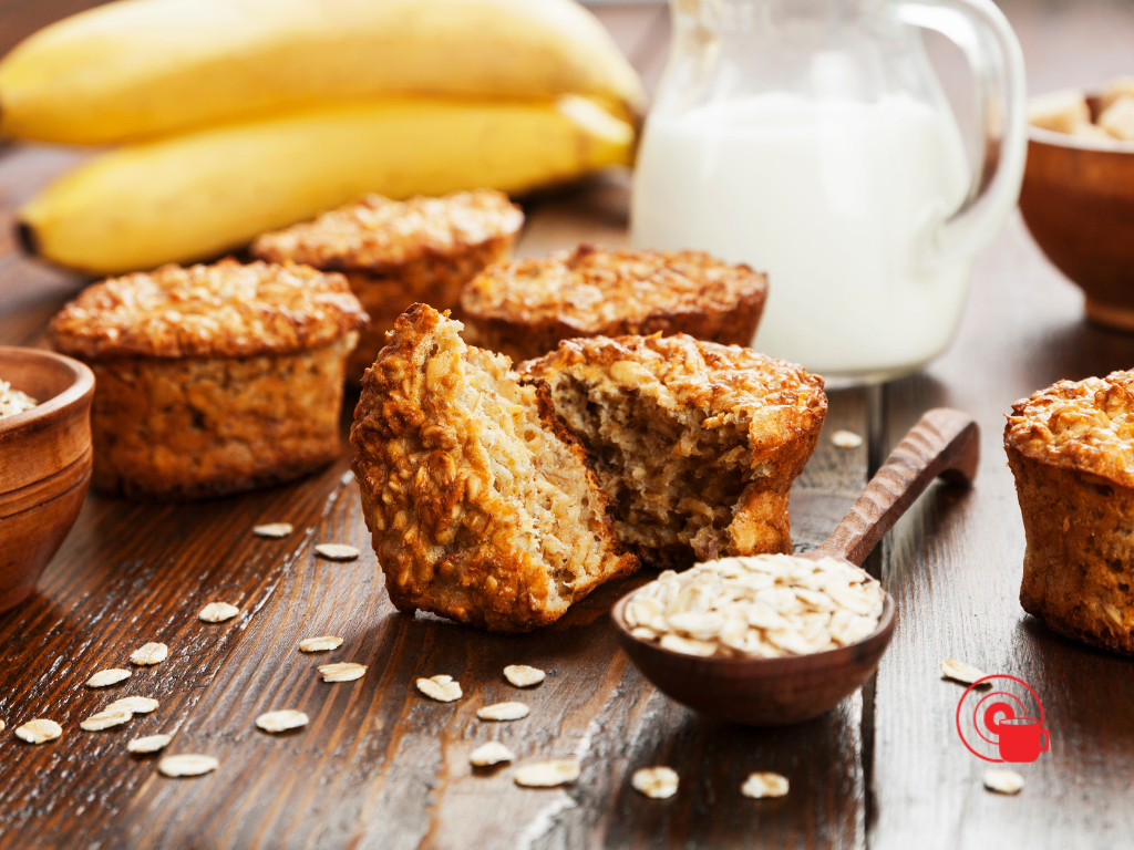 Whole Wheat Banana Oat Muffins