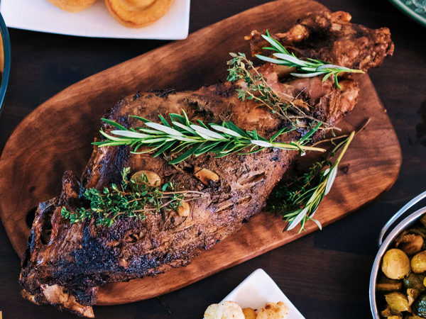 Maple Glazed Roast Lamb