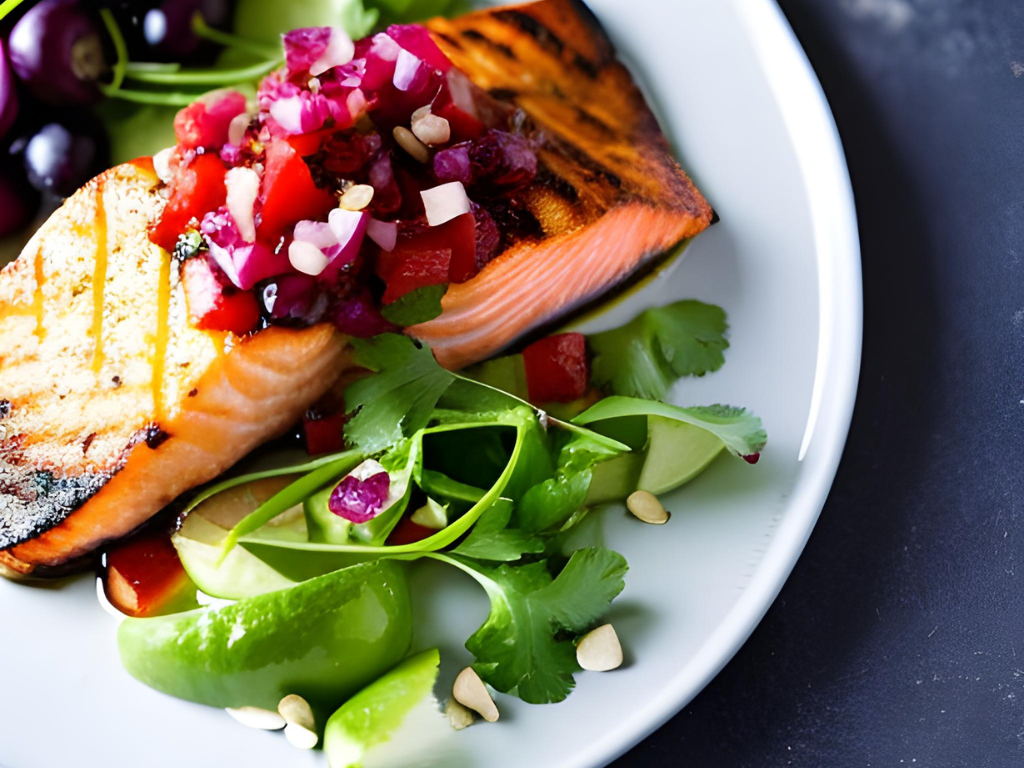 Pacific Northwest Father's Day Feast: Grilled Salmon with Berry Salsa