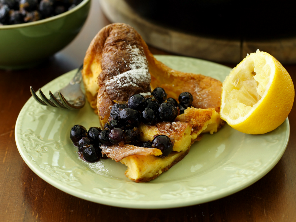 Lemon & Blueberry Dutch Baby Pancake