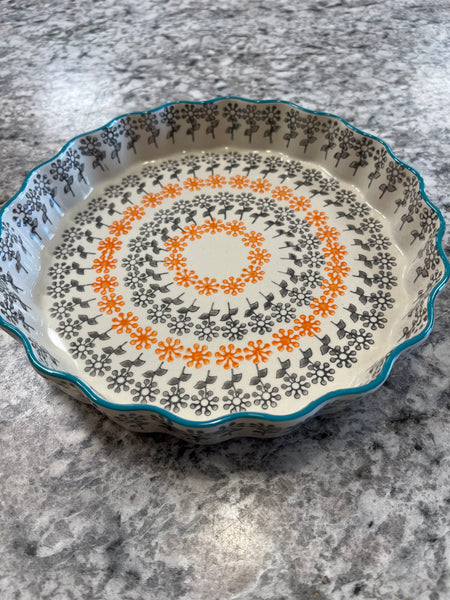 Quiche Dish Floral