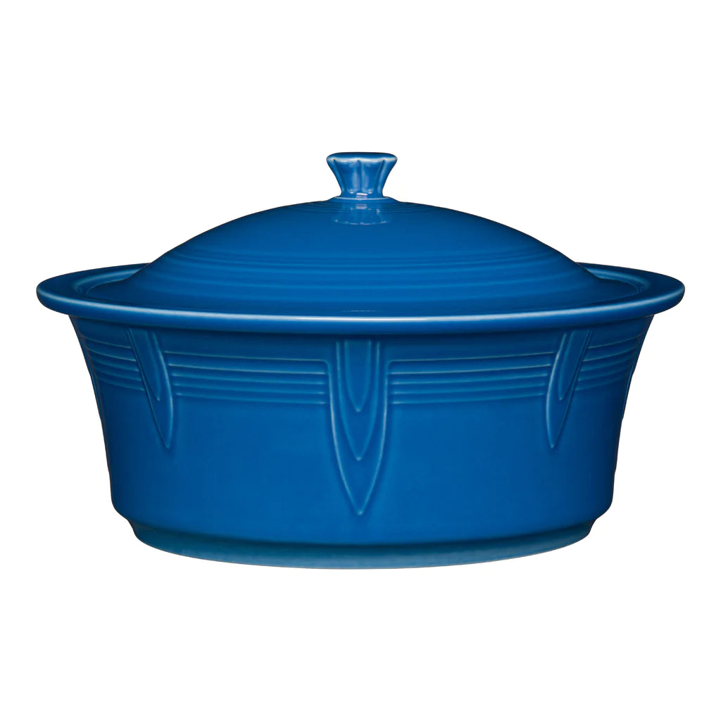 Large Covered Casserole Round