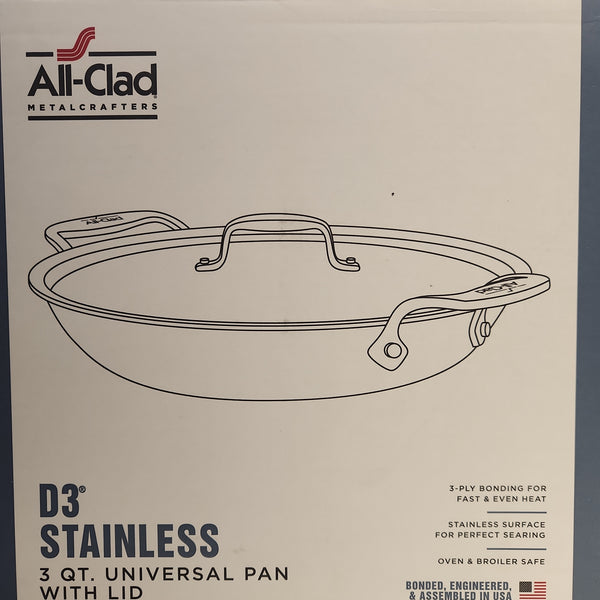 D3 3QT. Universal Pan with Lid