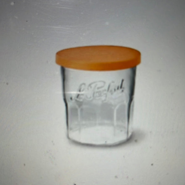Jam Jar with Orange Lid