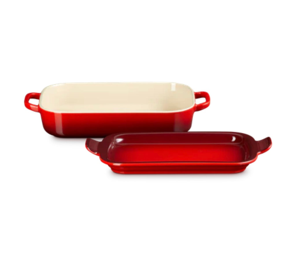 2.6L Rectangular Shallow Dish with Platter Lid