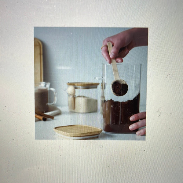 TALL Canister w/measuring spoon