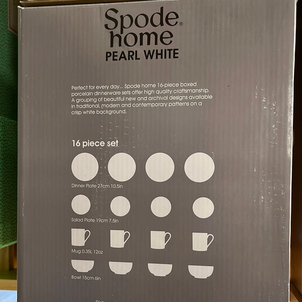 Spode Home Pearl White 16 Piece Set