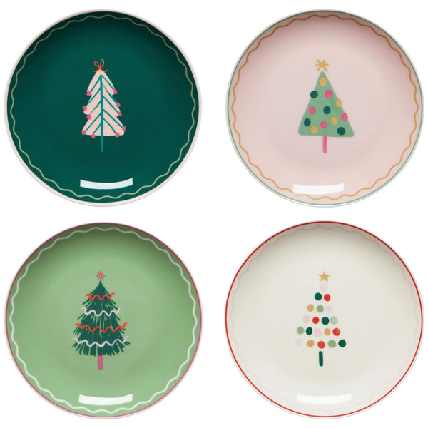 Set/4 Appie Plates Glitzmas