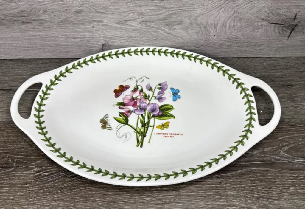 Botanic Garden Oval Handled Platter