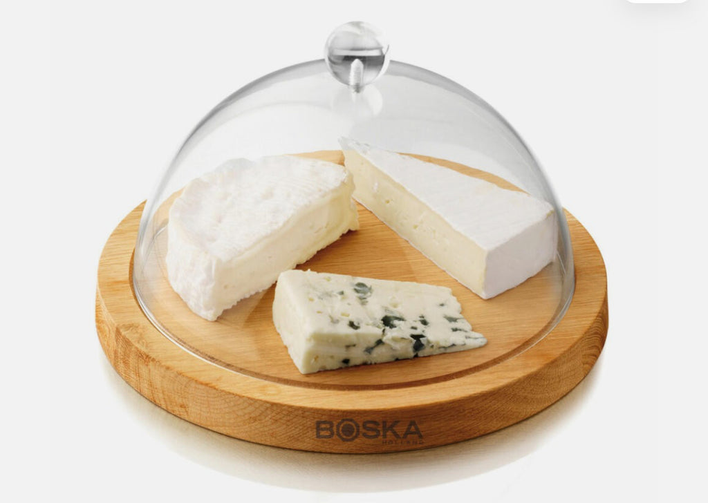 Friends Serving Board Round w/Dome