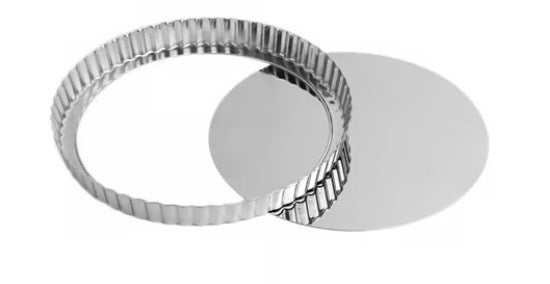 Stainless Steel loose Bottom Tart 9”