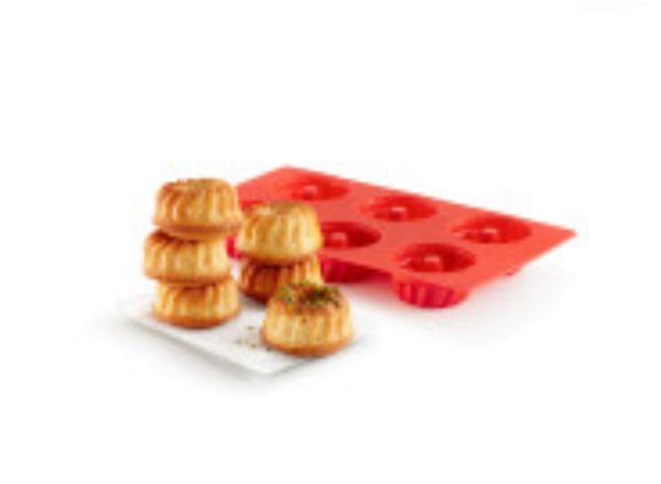 6 Cup Mini Savarin Silicone Pan
