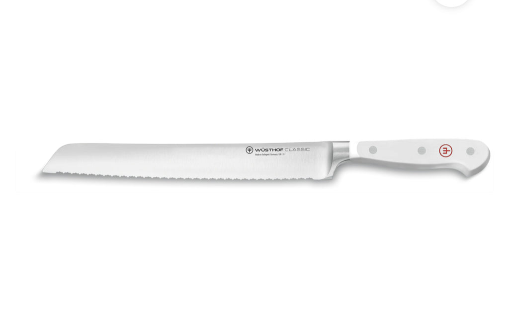 Wusthof Classic White 9” Double Serrated Bread Knife