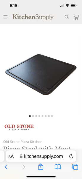 14” x 14” Pizza Steel w/Moat, 1/4”