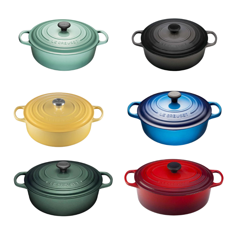Le Creuset 6.2L Shallow Round Dutch Ovens On Sale - In store only!