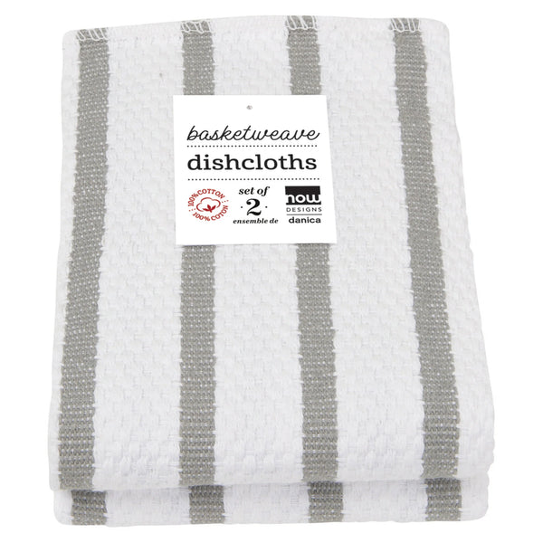Basketweave Dishcloths S/2