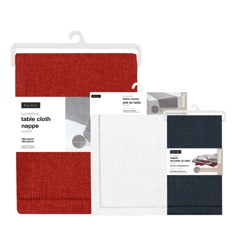 Harman Hemstitch Tablecloths, Runners and Napkins | IN STORE ONLY