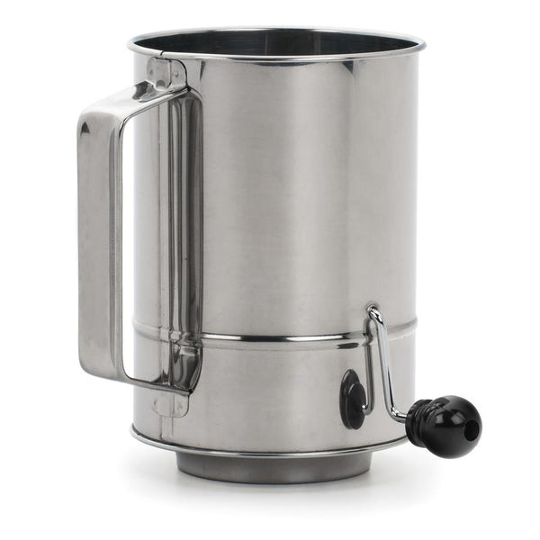 End Crank Style Flour Sifter 5