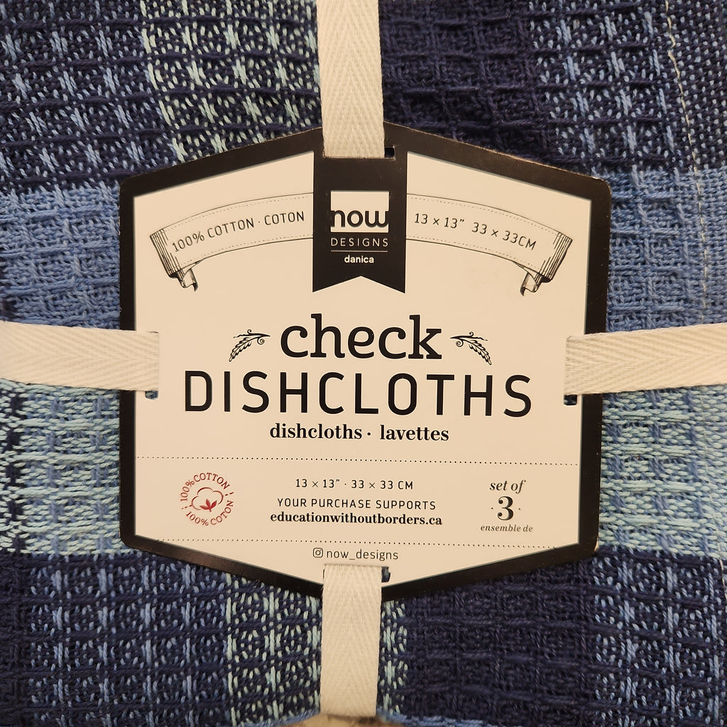 Check Dish Cloth Set of 3