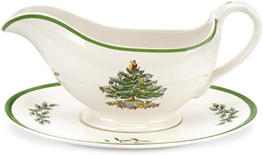 Spode Gravy Boat and Plate