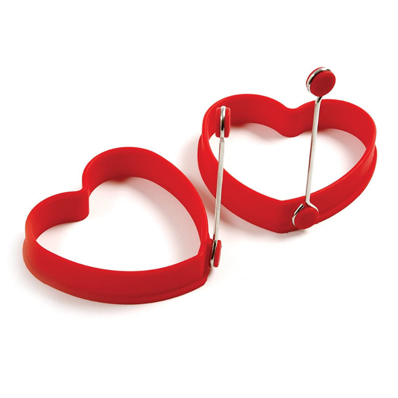 Silicone Heart Shaped Egg Rings
