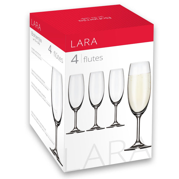 Lara Champagne Glasses (Set of 4)