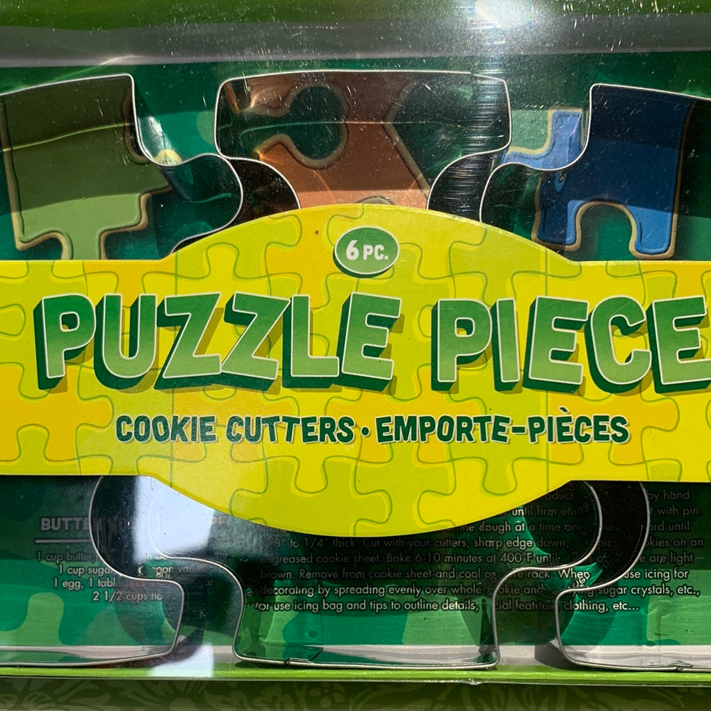 Puzzle piece cookie cutter set