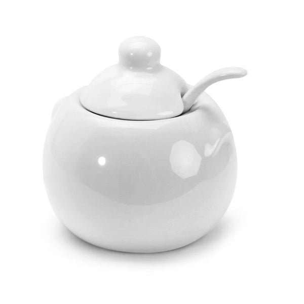 Covered Sugar Bowl with Spoon