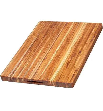 Teak haus carve board with hand grip 24-18
